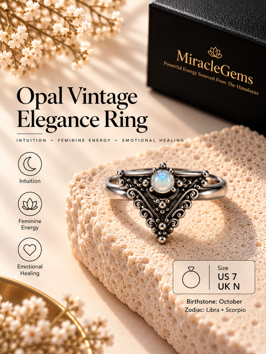 Opal Vintage Elegance Ring