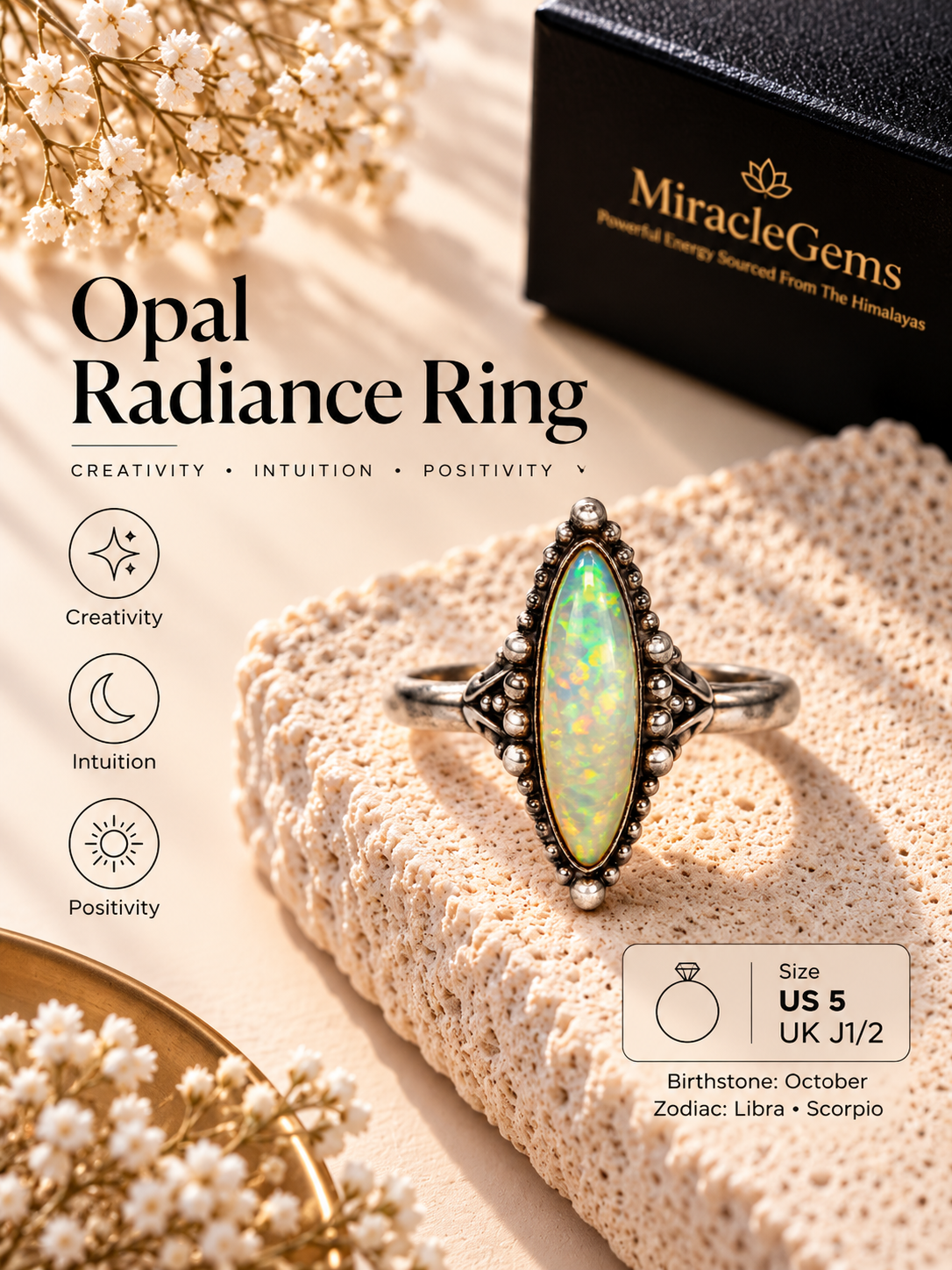 Opal Radiance Ring