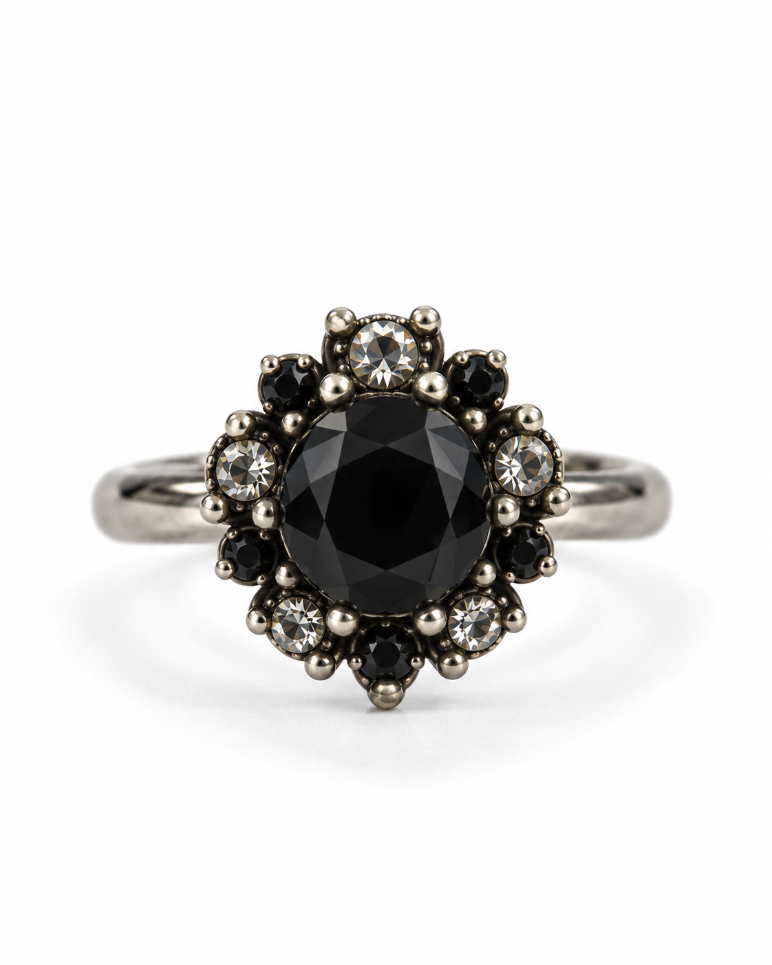 Natural Black Onyx Strength Ring