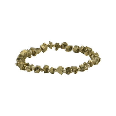 Natural Pyrite Small Stones Bracelet