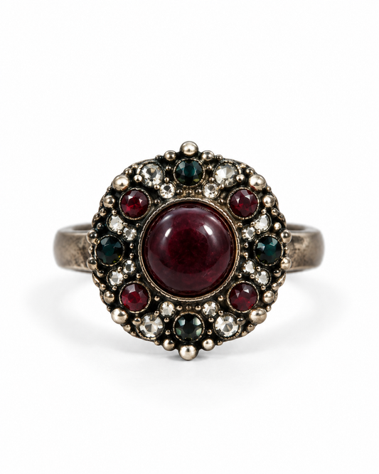 Garnet Bold Spirit Ring