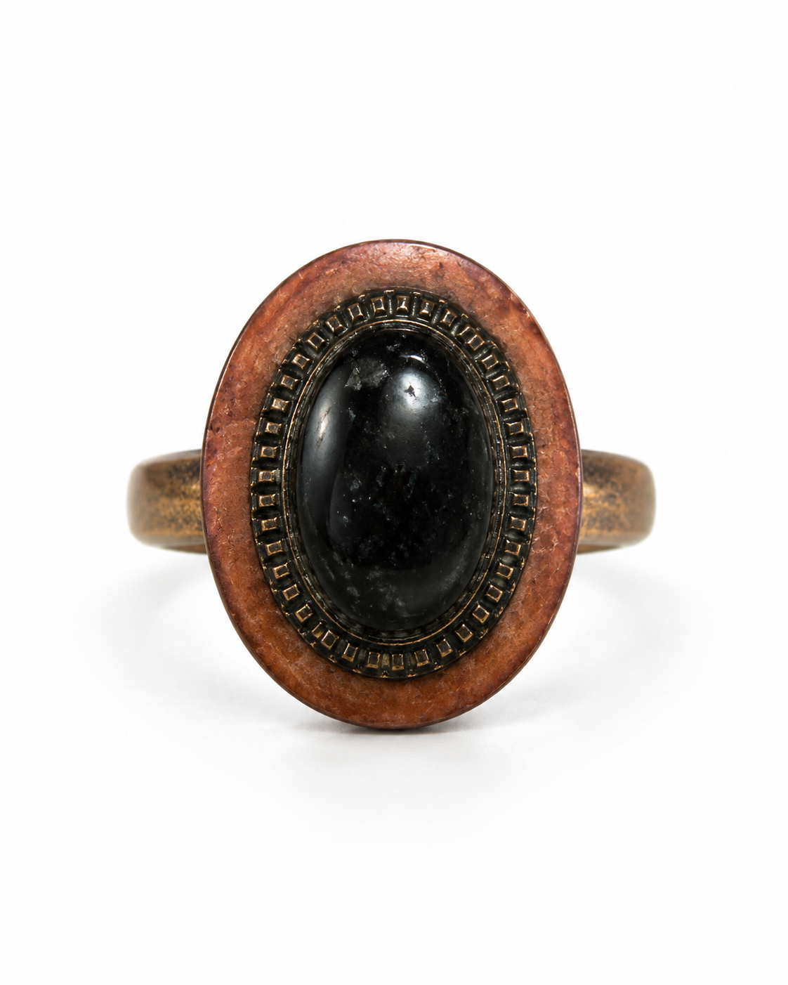 Black Onyx Guardian Ring