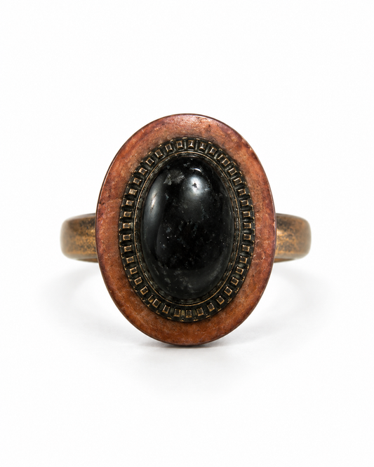 Black Onyx Guardian Ring