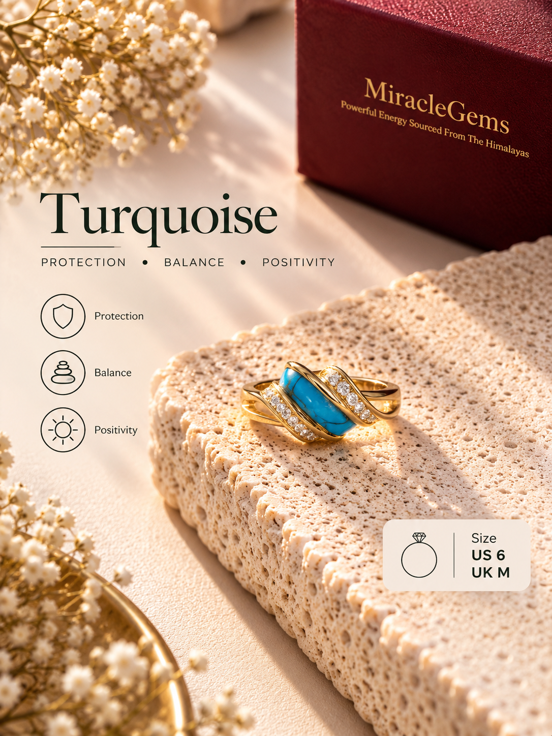 Turquoise Woven Elegance Ring
