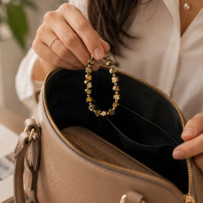 Natural Pyrite Small Stones Bracelet