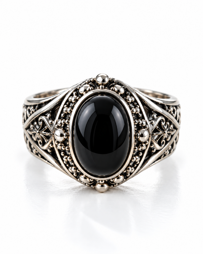 Black Onyx Strength Ring