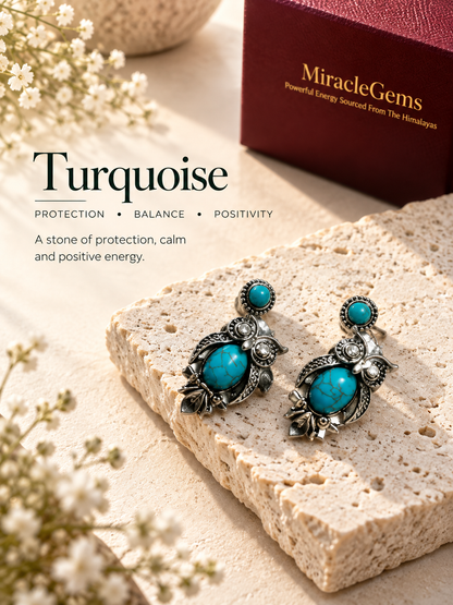 Natural Turquoise Earrings